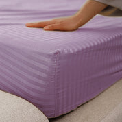 Lilac Premium Stripe Sateen Bedding Move-in Bundle