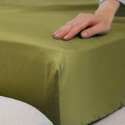 Olive Premium Sateen Bedding Move-in Bundle