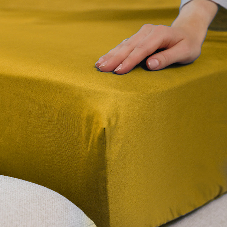 Mustard Premium Sateen Bedding Move-in Bundle