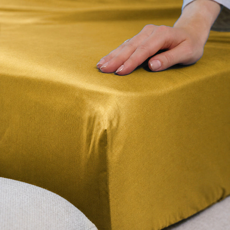 Mustard Premium Sateen Bedding Move-in Bundle