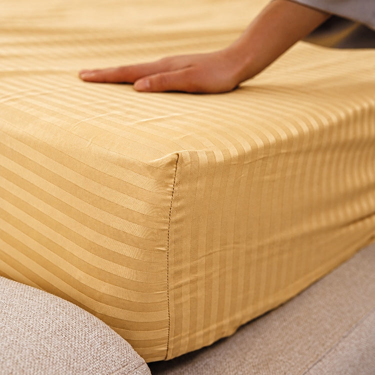 Gold Premium Stripe Sateen Bedding Set