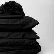 Black Premium Sateen Bedding Move-in Bundle