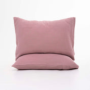 Powder Pink Cotton Muslin Duvet Set