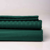 Emerald Premium Stripe Sateen Core Sheet Set