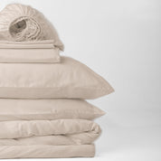 Sand Premium Sateen Bedding Move-in Bundle