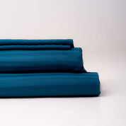 Sapphire Blue Premium Stripe Sateen Core Sheet Set