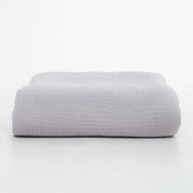 Gray Cotton Muslin Throw Bed Blanket