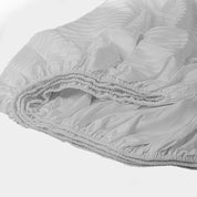 White Premium Stripe Sateen Core Sheet Set
