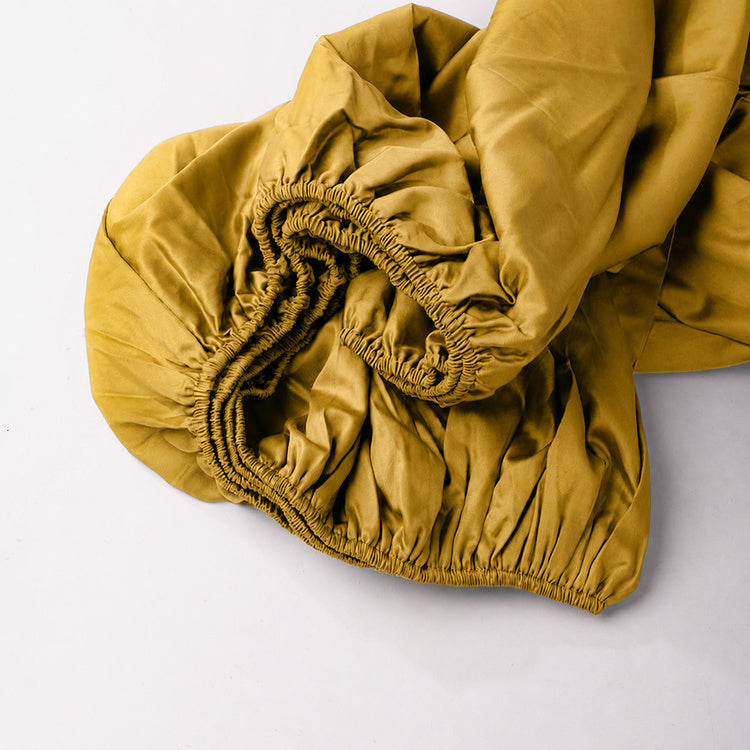 Mustard Premium Sateen Bedding Move-in Bundle
