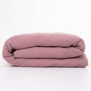 Powder Pink Cotton Muslin Duvet Set