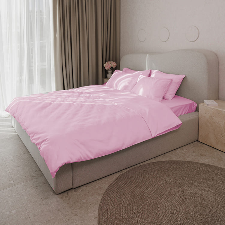 Pink Premium Sateen Pillowcases