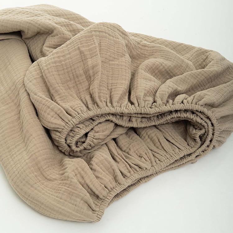 Sand Cotton Muslin Bedding Set