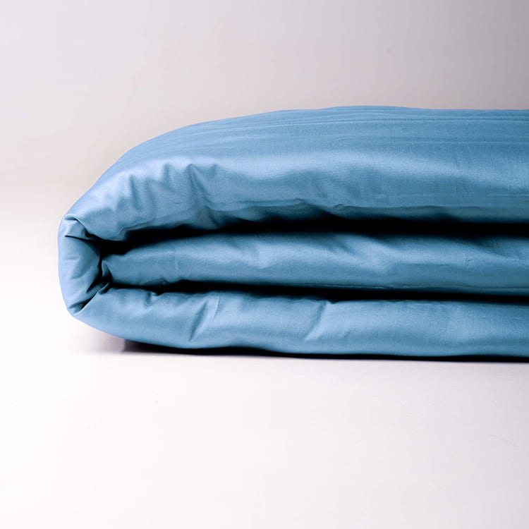 Blue Premium Sateen  Duvet Cover Set