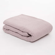 Light Pink Knit Throw Bed Blanket