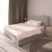 Beige Premium Stripe Sateen Pillowcases