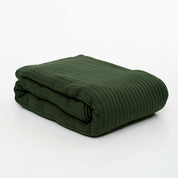 Green Knit Throw Bed Blanket