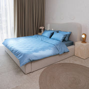 Blue Premium Sateen Duvet Set