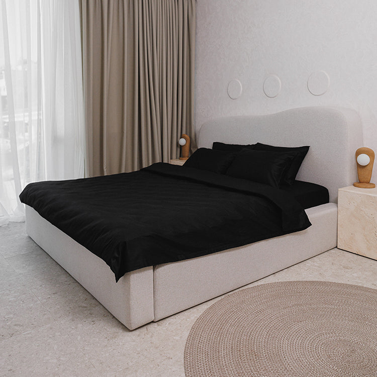 Black Premium Sateen Bedding Set