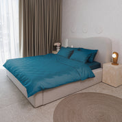 Sapphire Blue Premium Sateen Duvet Set