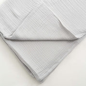 Gray Cotton Muslin Throw Bed Blanket