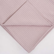 Light Pink Knit Throw Bed Blanket