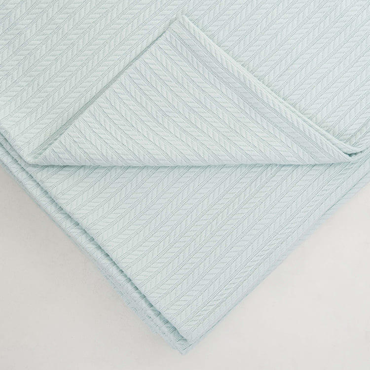 Mint Knit Throw Bed Blanket