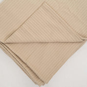 Beige Knit Throw Bed Blanket