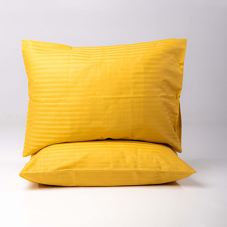 Gold Premium Stripe Sateen Bedding Move-in Bundle