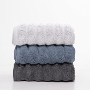 Super-Plush Turkish Micro Cotton Hand & Face Towels in Gray Shades