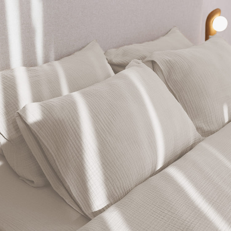 Milky Cotton Muslin Pillowcases