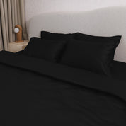 Black Premium Sateen Duvet Set