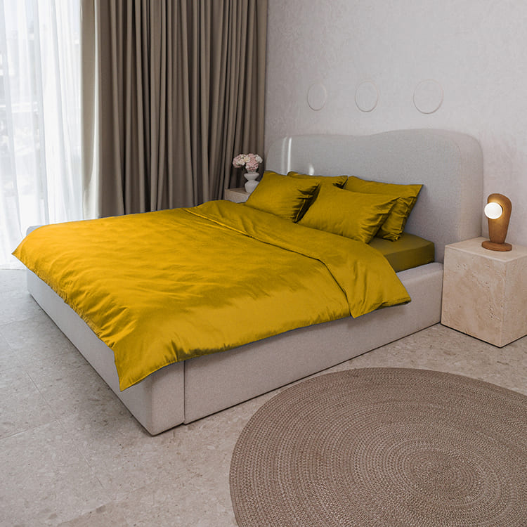 Mustard Premium Sateen Core Sheet Set