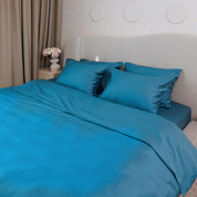 Sapphire Blue Premium Sateen Bedding Set