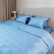 Blue Premium Sateen Duvet Set