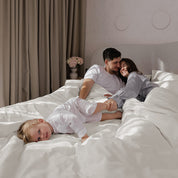 Milky Premium Sateen  Duvet Cover Set