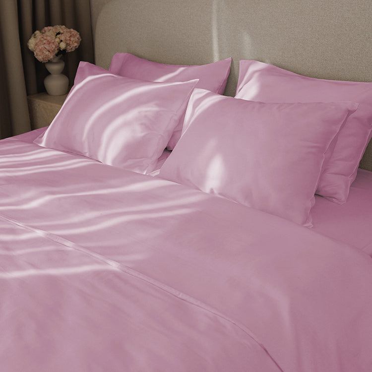 Pink Premium Sateen Duvet Set