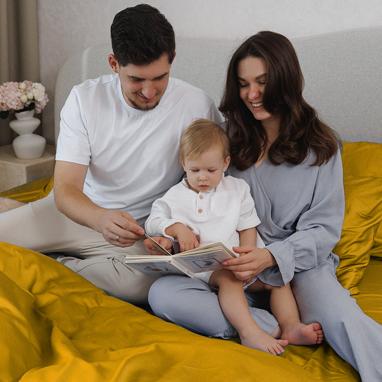 Mustard Premium Sateen Bedding Set