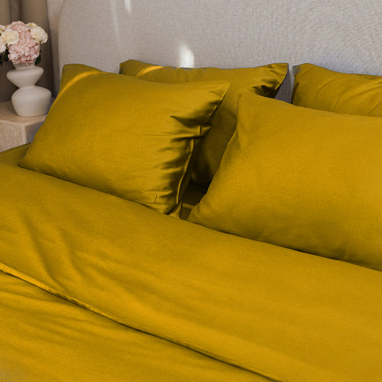 Mustard Premium Sateen Core Sheet Set
