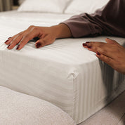 Milky Premium Stripe Sateen Core Sheet Set
