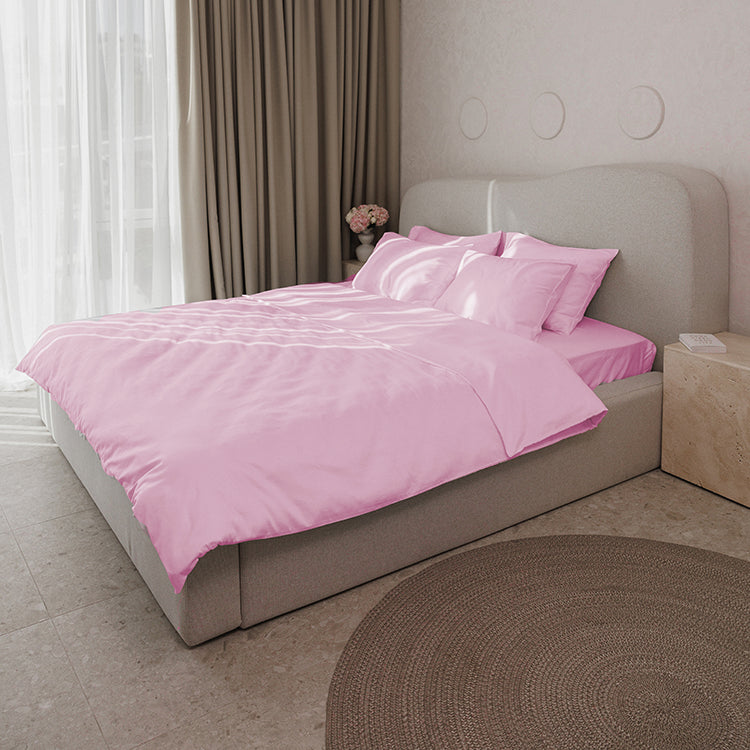 Pink Premium Sateen Bedding Move-in Bundle