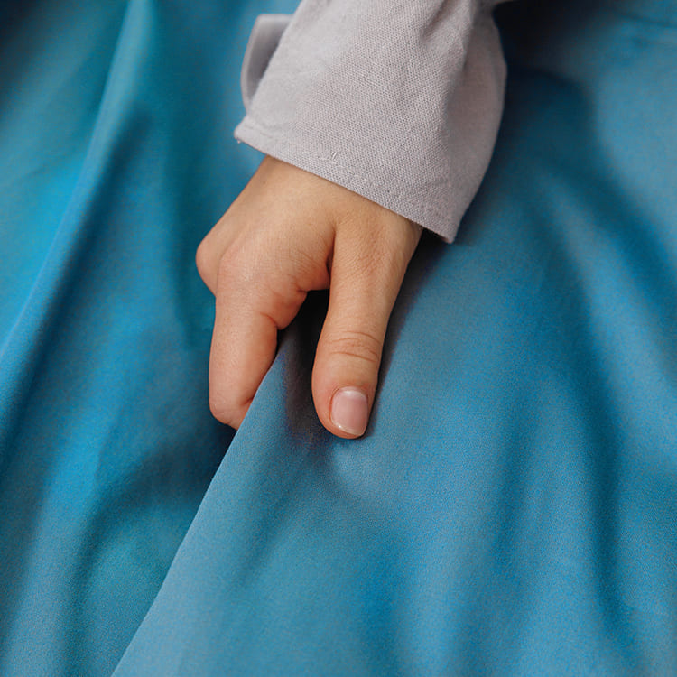 Sapphire Blue Premium Sateen Duvet Cover