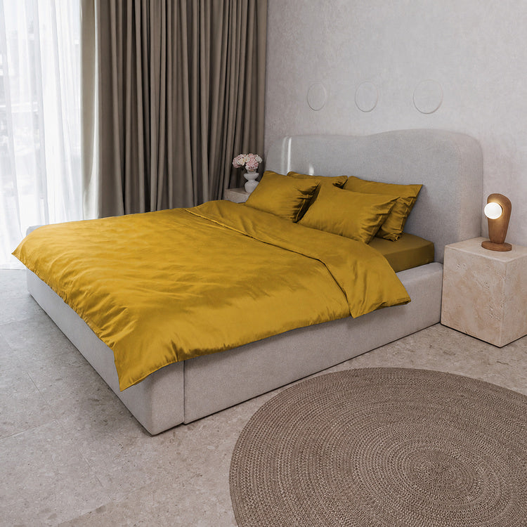 Mustard Premium Sateen Pillowcases