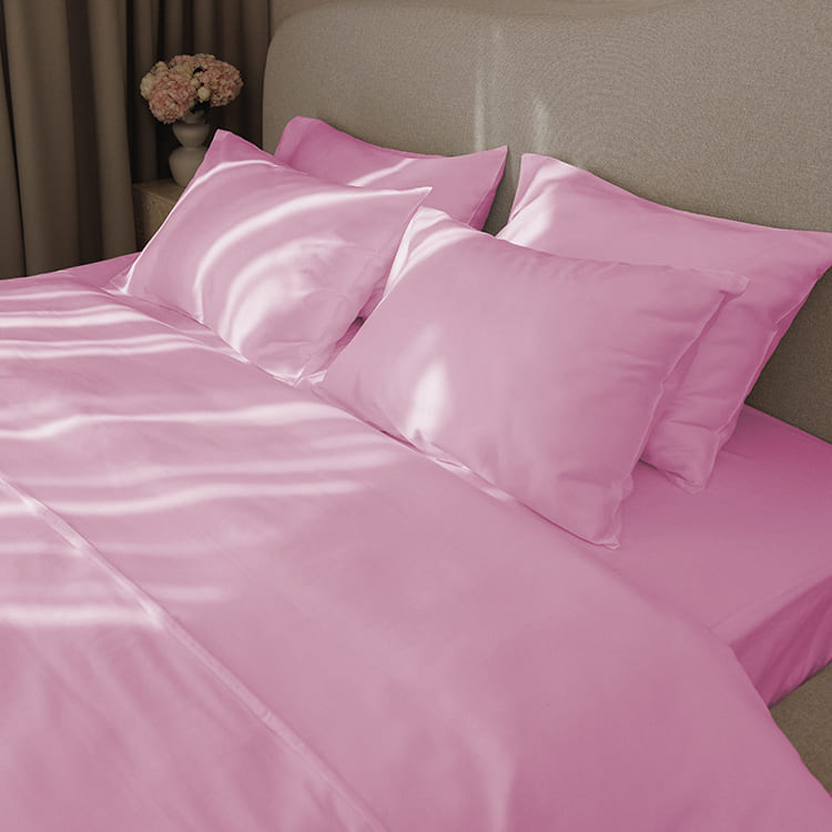Pink Premium Sateen Bedding Move-in Bundle