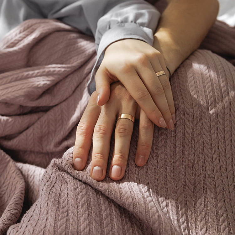 Powder Pink Knit Throw Bed Blanket