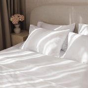 Milky Premium Sateen  Duvet Cover Set