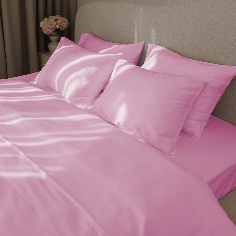 Pink Premium Sateen Bedding Move-in Bundle