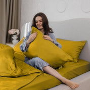 Mustard Premium Sateen Bedding Set