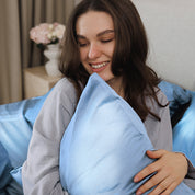 Blue Premium Sateen Bedding Move-in Bundle