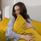 Mustard Premium Sateen  Duvet Cover Set