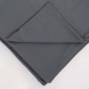 Gray Knit Throw Bed Blanket